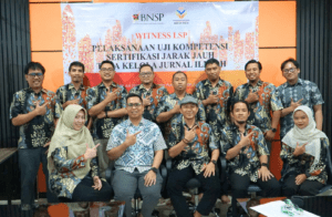 LSP Pustaka Ilmiah Elektronik Laksanakan Witness Uji Kompetensi Sertifikasi Jarak Jauh Tata Kelola Jurnal Ilmiah